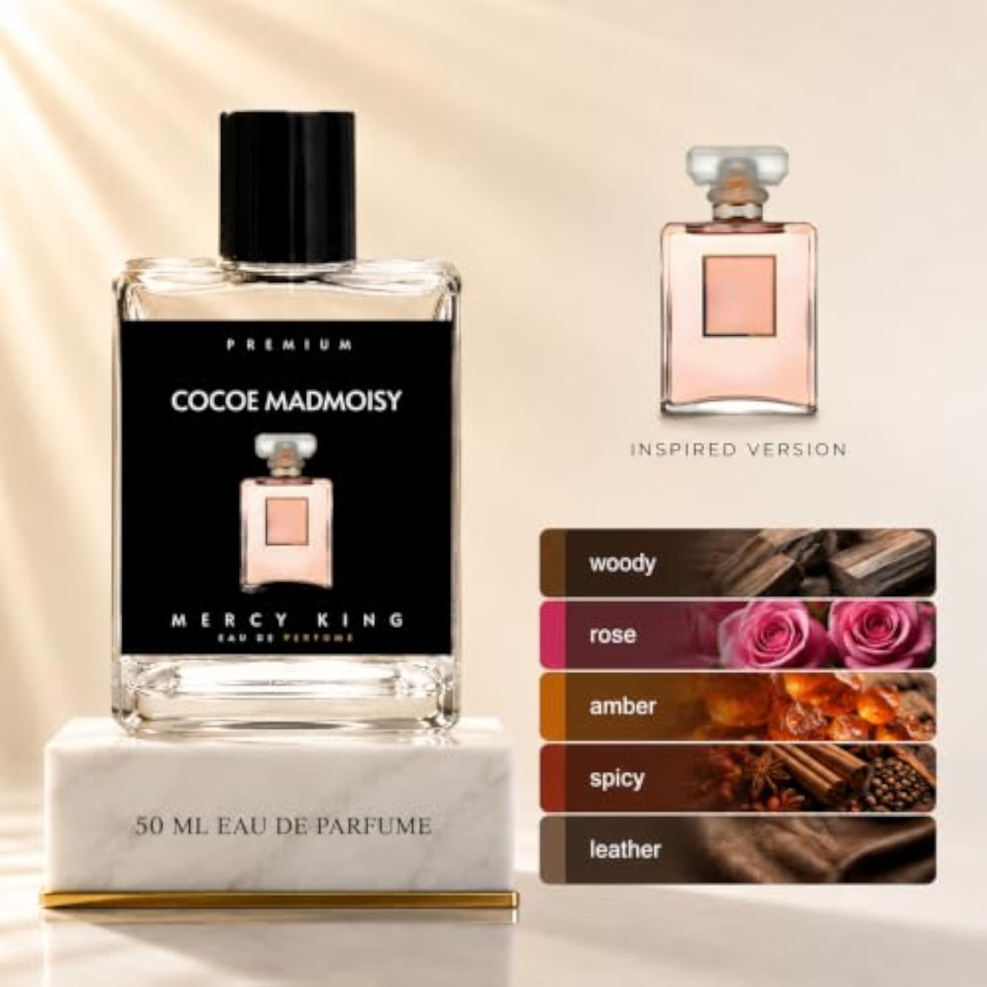 Cocoe Madmoisy Rose Jasmine Patchouli Inspired Eau De Parfum, 20ml